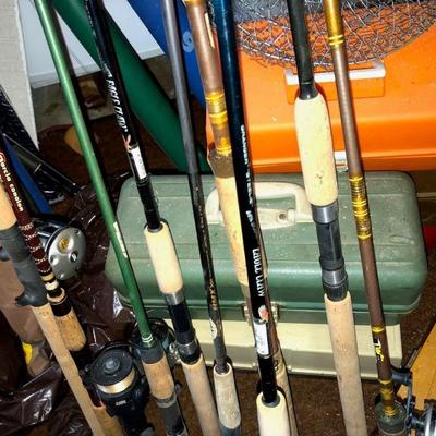 50 plus fishing poles Brand new and old