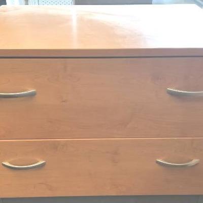 Cherry 2 drawer file cabinet
