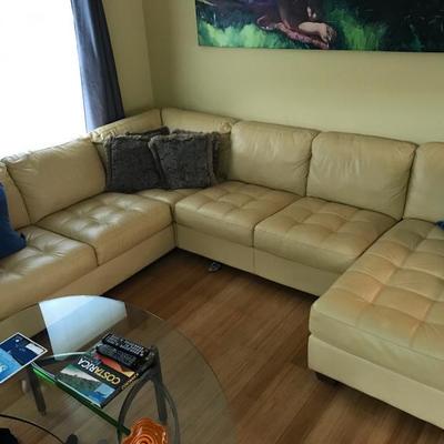 Natuzzi Leather Sectional