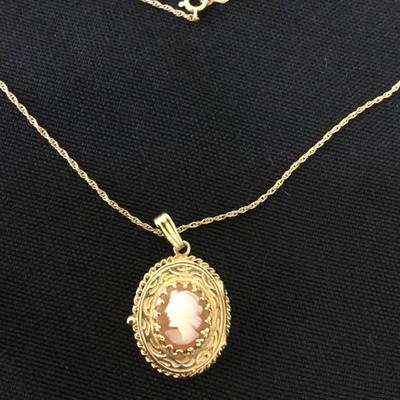 14kt Gold 18'' Necklace with 14kt Gold