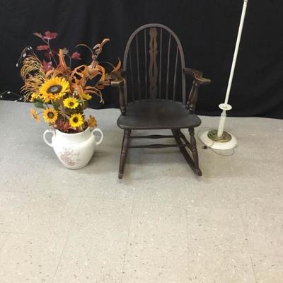 Vintage Rocking Chair, Lamp