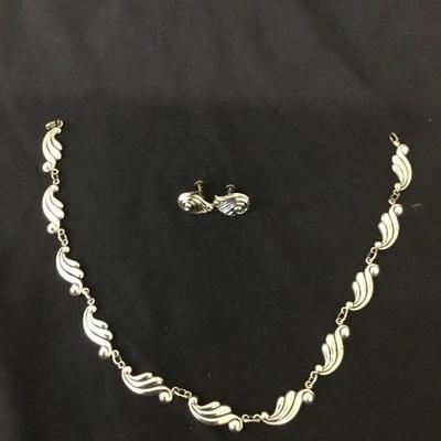 Sterling Silver 15'' Necklace and a Pair
