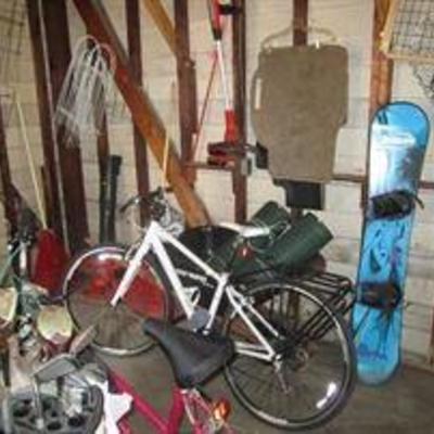 Bikes, Snowboard, Sports Equipment, Garden Items