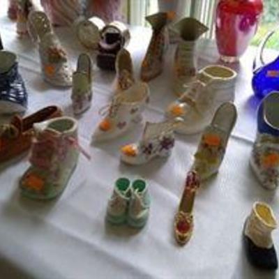 Porcelain and China Shoe Decor Collection