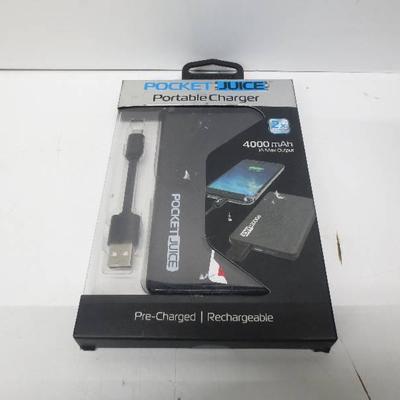 Pocket juice portable charger