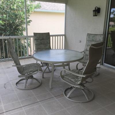 Patio Table w/4 Chairs, $435