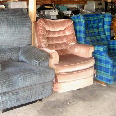 Several recliners
