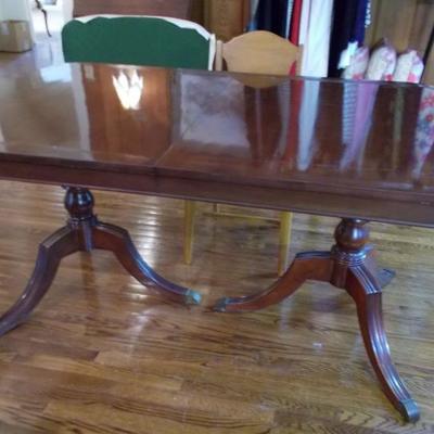 Mahogany dining table $175 "as is"
61 X 40 X 30"