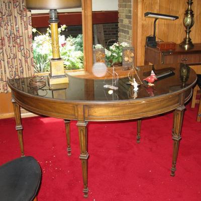 Sligh centennial Chippendale mahogany 1/2 desk  BUY IT NOW  $ 345.00