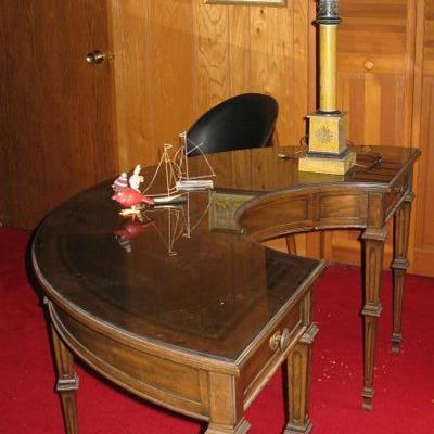 Sligh centennial Chippendale mahogany 1/2 desk  BUY IT NOW  $ 345.00