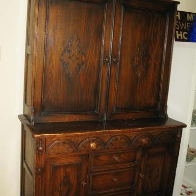 Antique dining room matching china cabinet  BUY IT NOW  $ 185.00 