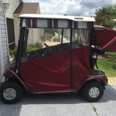 2002 EZ Go Electric Golf Cart, Batteries from 2014