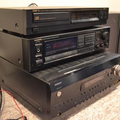 Integra receiver, Onkyo amp and CD player