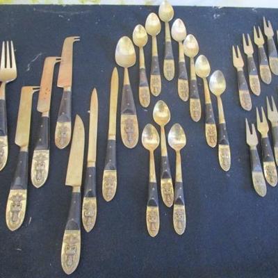 Bronzeware forks, spoons, knives, replacement / additional pieces for a set