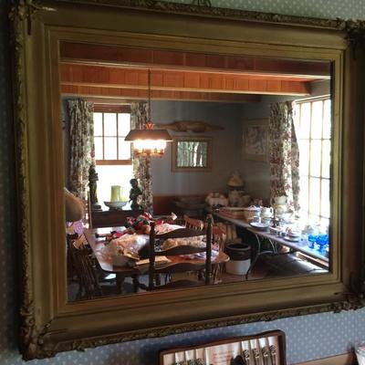 Very Large Antique Wall Mirror