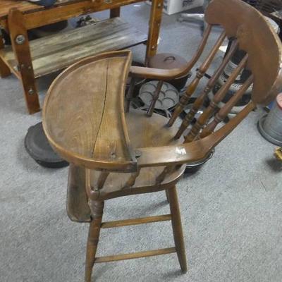 antique high chair