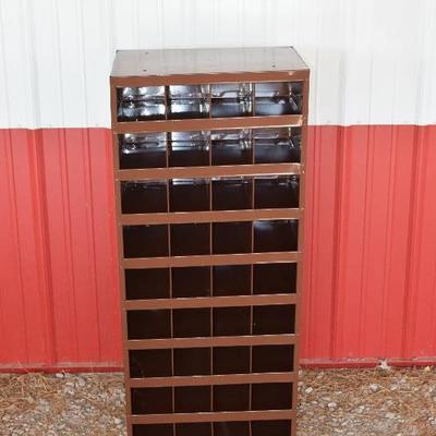 Metal Parts Organizer Bin Shelf