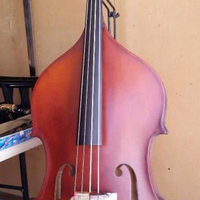 C. Meisel (Carl Meisel) Upright Bass. Made in West Germany. Comes with soft case & stand. All in great condition.