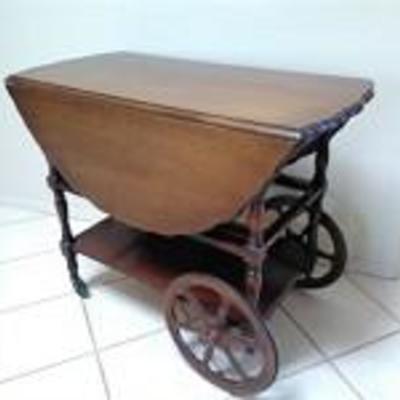 Solid Wood Tea Cart