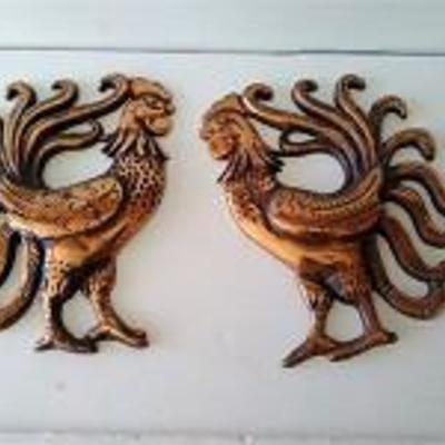 Cast Iron Roosters
