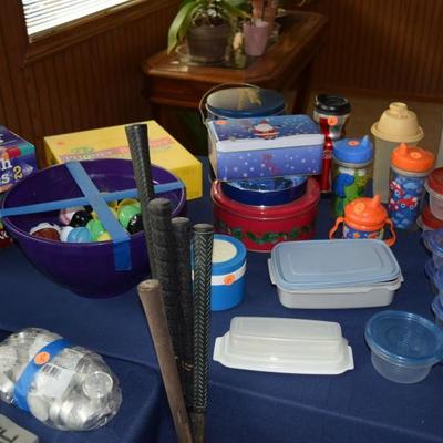 Food storage containers, games
