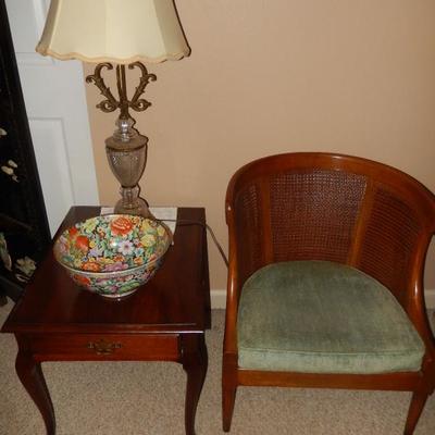Mid Century Chair & End Table 