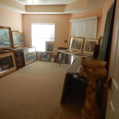 There is an entire room dedicated to artwork. 