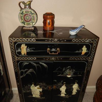 Asian Chest with Mother of Pearl Design