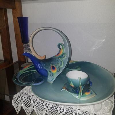 Peacock set purchased at Neiman Marcus 