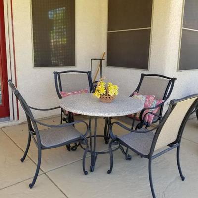 Patio table + chairs SOLD