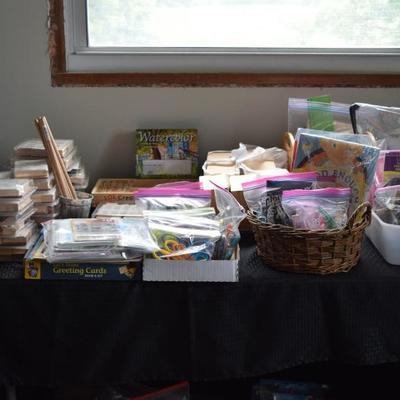 Home school supplies, crafts
