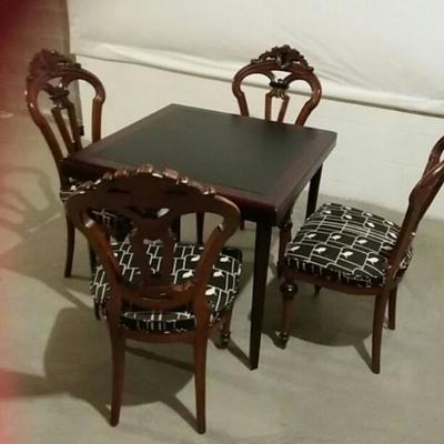 Card Table and Chairs