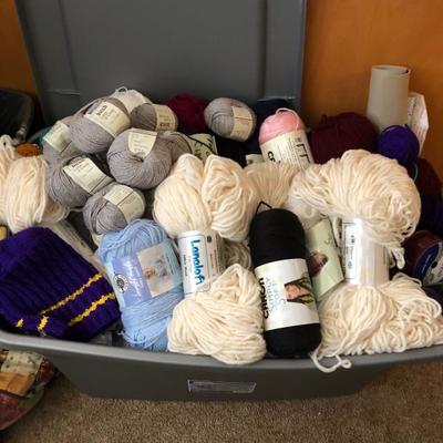 Yarn and sewing items 