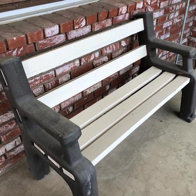 Plastic bench - we have two 