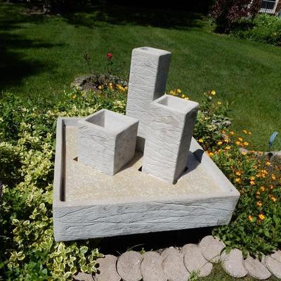 Sculptural fountain by Henri, the foremost manufactures of sculptural for your outdoor enchantment. BUY IT NOW $500.00
