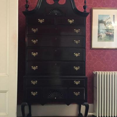 Chippendale High Chest with Drawers