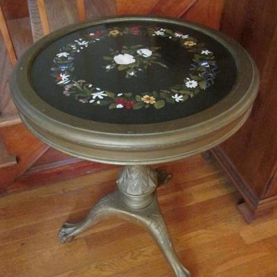 Antique Pietra Dura Side Table