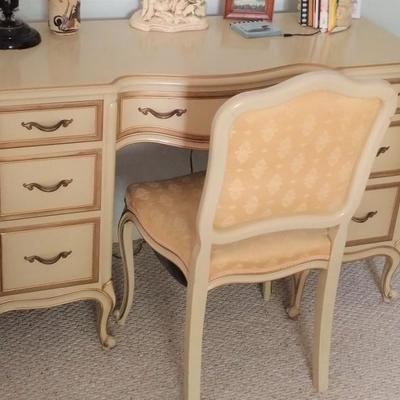 French Provincial Desk and chair