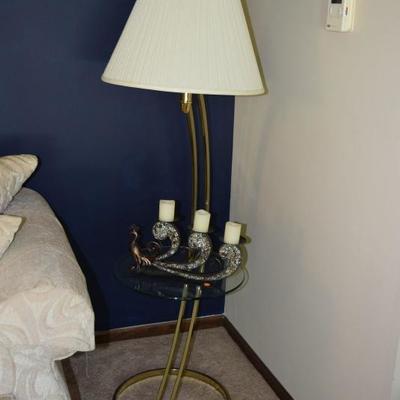 Floor/Table Lamp & Candle Decor