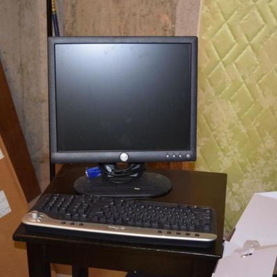 Computer Monitor & Keyboard