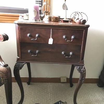 Vintage night stand. There are two.