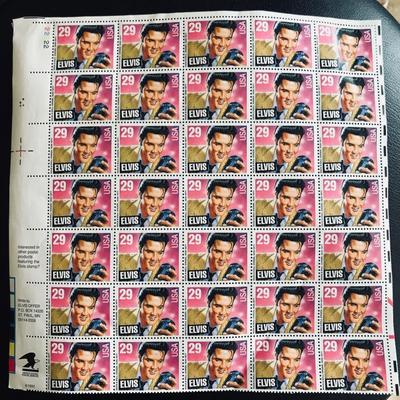 Elvis Presley 29-cent stamps.