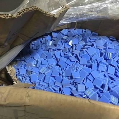 63 Boxes of Light Blue Venetian Style Glass Mosaic