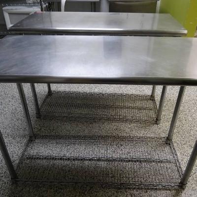 Stainless Prep Table with Bottom Shelf