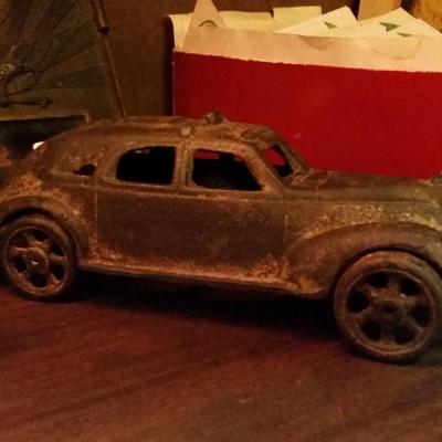 cast iron toy taxi