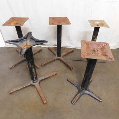 5 Dining Height Metal Table Bases
