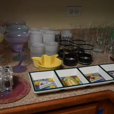 Glassware, serving tray