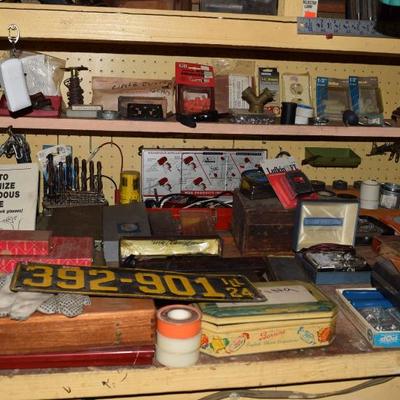 Tools, garage items