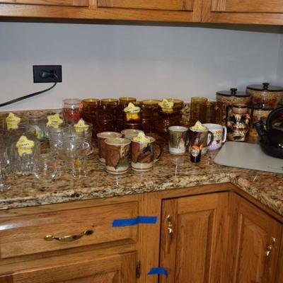 Mugs, glassware, canisters