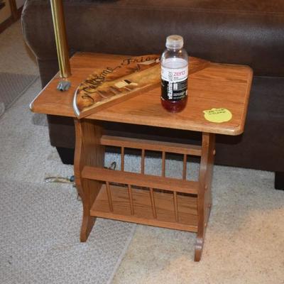 Side Table/Magazine Rack